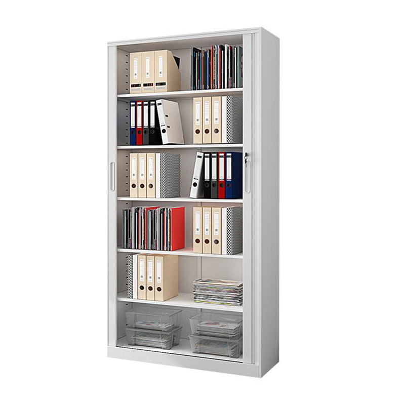 Modern File Cabinet Storage Shelves Rolling Door Metal Filing Cabinet for Home Office