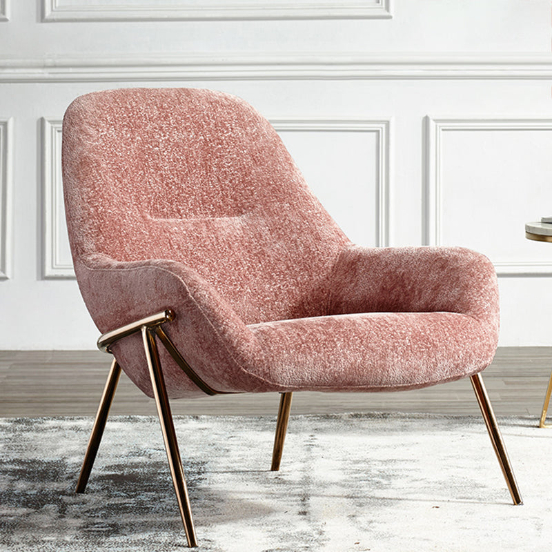 Mid-Century Modern Chenille Lounge Accent Chair for Living Room