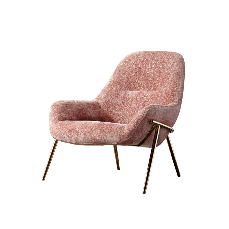 Mid-Century Modern Chenille Lounge Accent Chair for Living Room