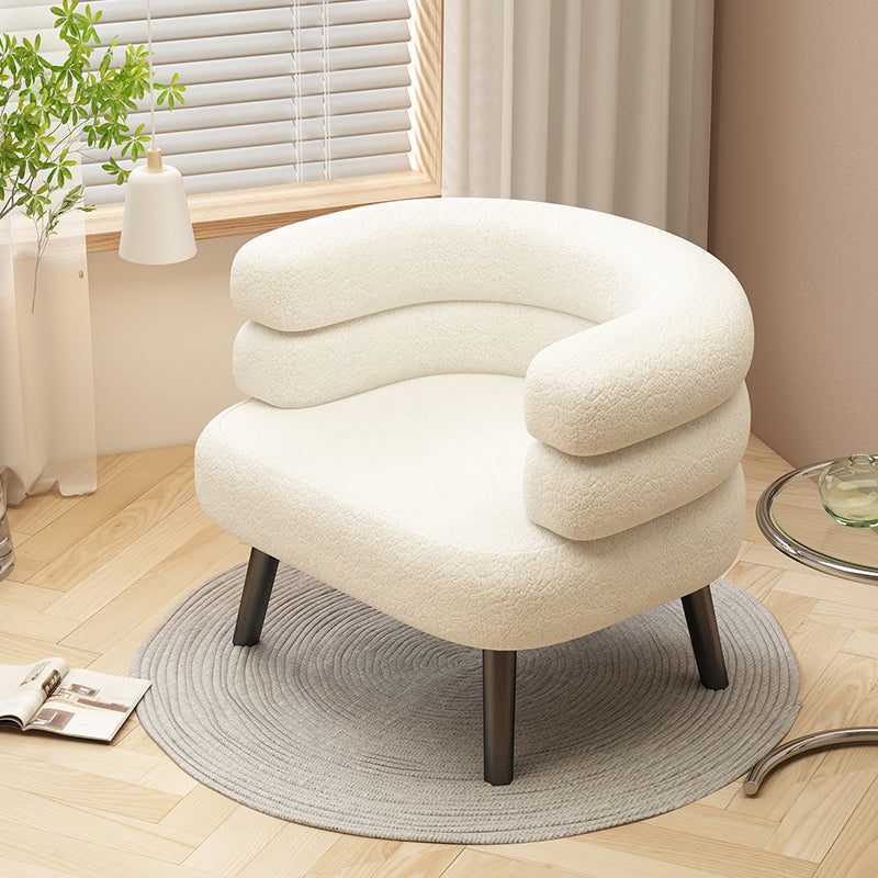 Modern Living Room Accent Armchair Basic Four Leg Accent Armchair