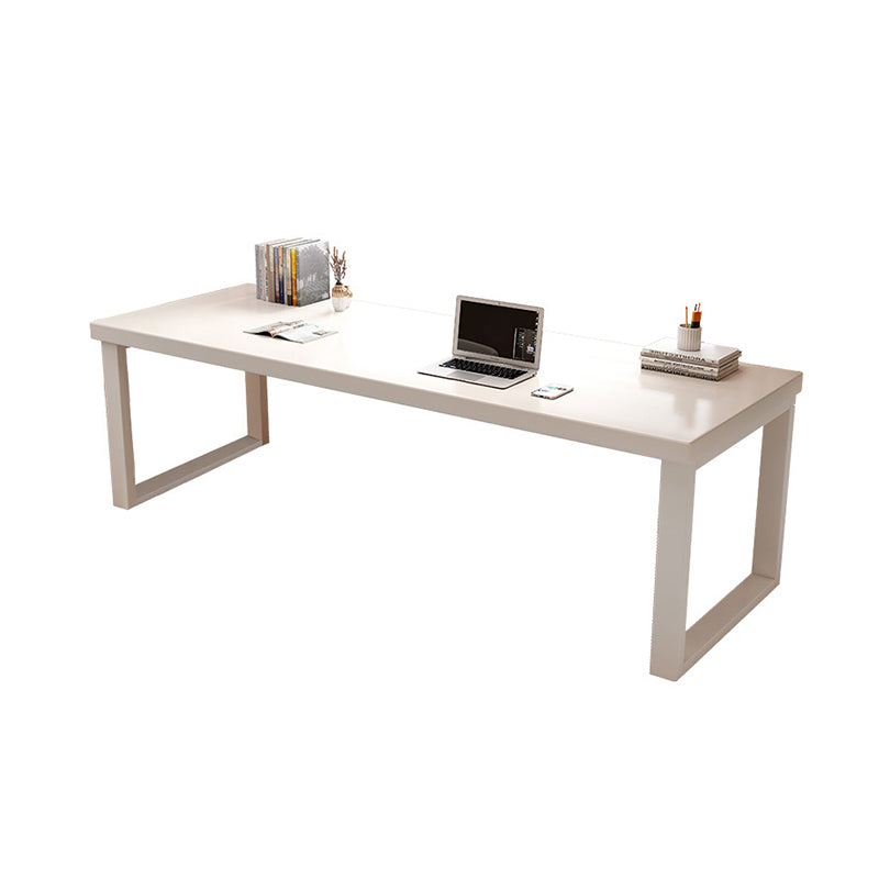 Rubber Wood Rectangular Home Writing Desk Sled Base Computer Desk , 29.5" H