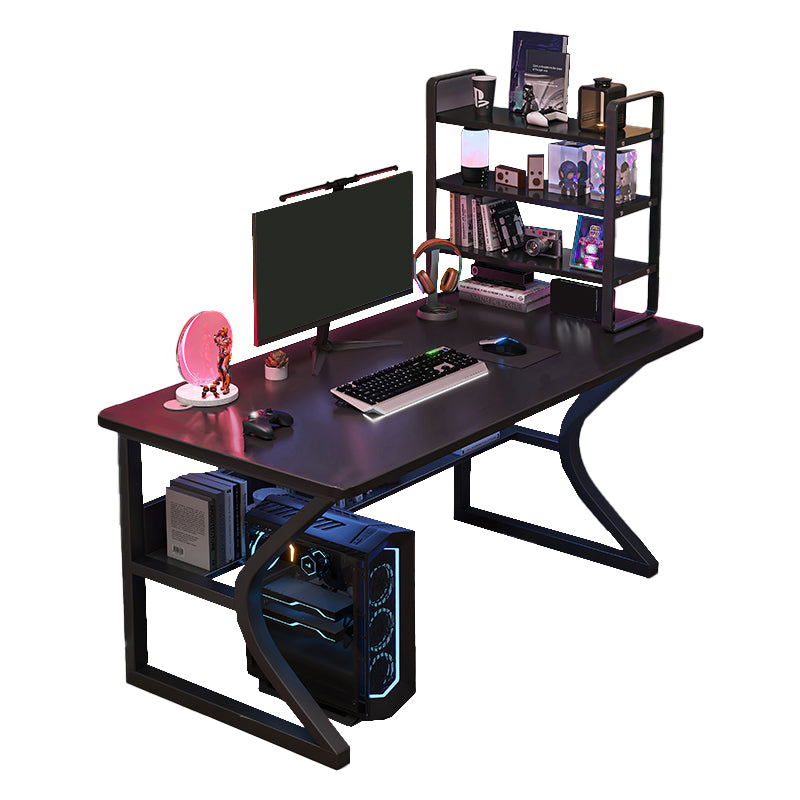 Contemporary Style Computer Desk Rectangular Shape Task Desk with 2 Legs for Home