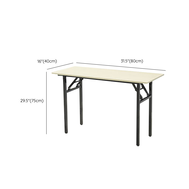 Contemporary Rectangular Home Writing Desk Folding Parsons Base Office Desk