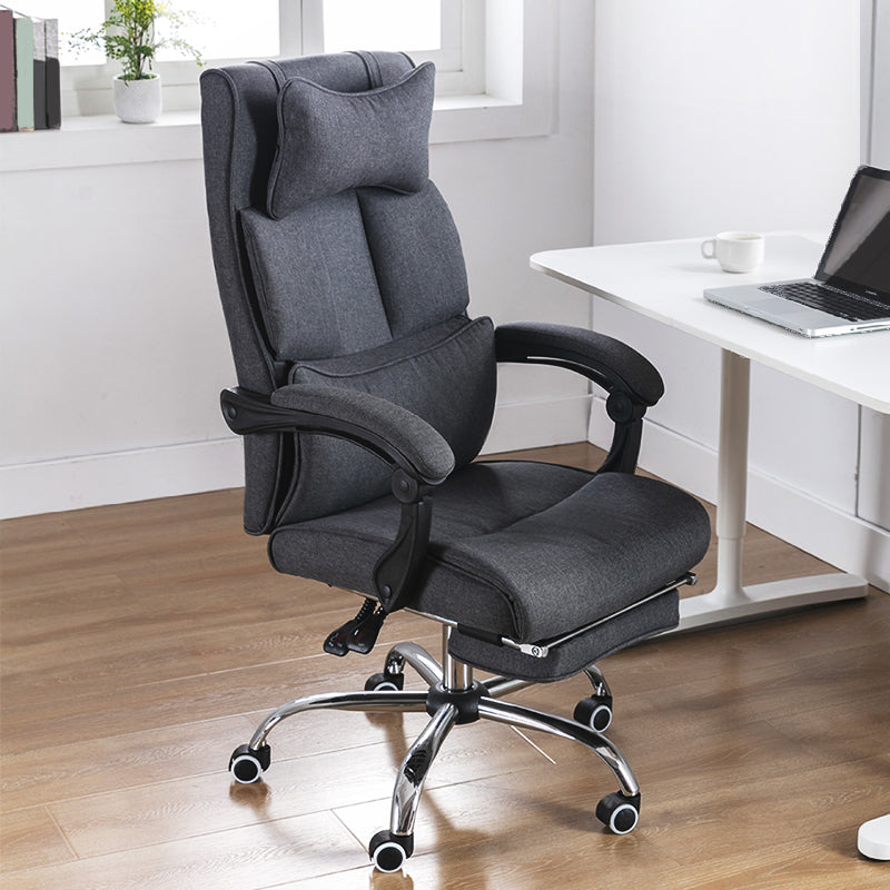 Modern Slide Chair Padded Arms No Distressing Ergonomic Chair with Wheels