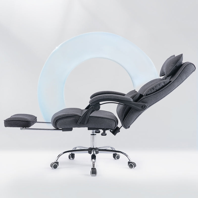 Modern Slide Chair Padded Arms No Distressing Ergonomic Chair with Wheels