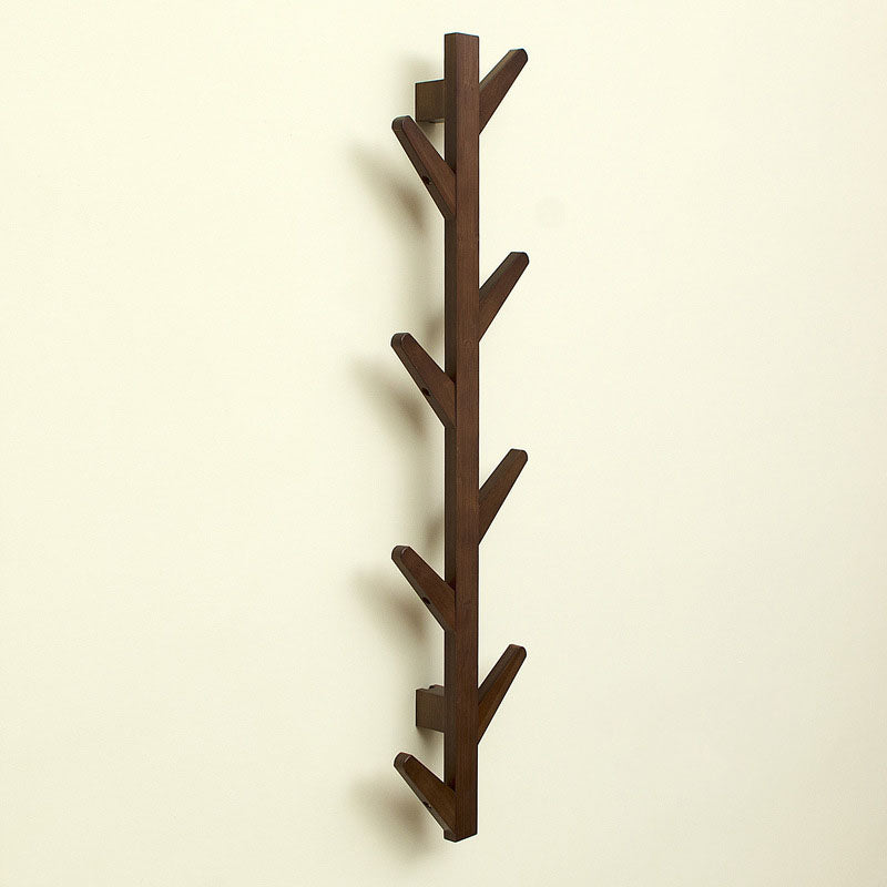 Wooden Hall Stand Mid Century Modern Wall Mounted Hall Stand with Hooks