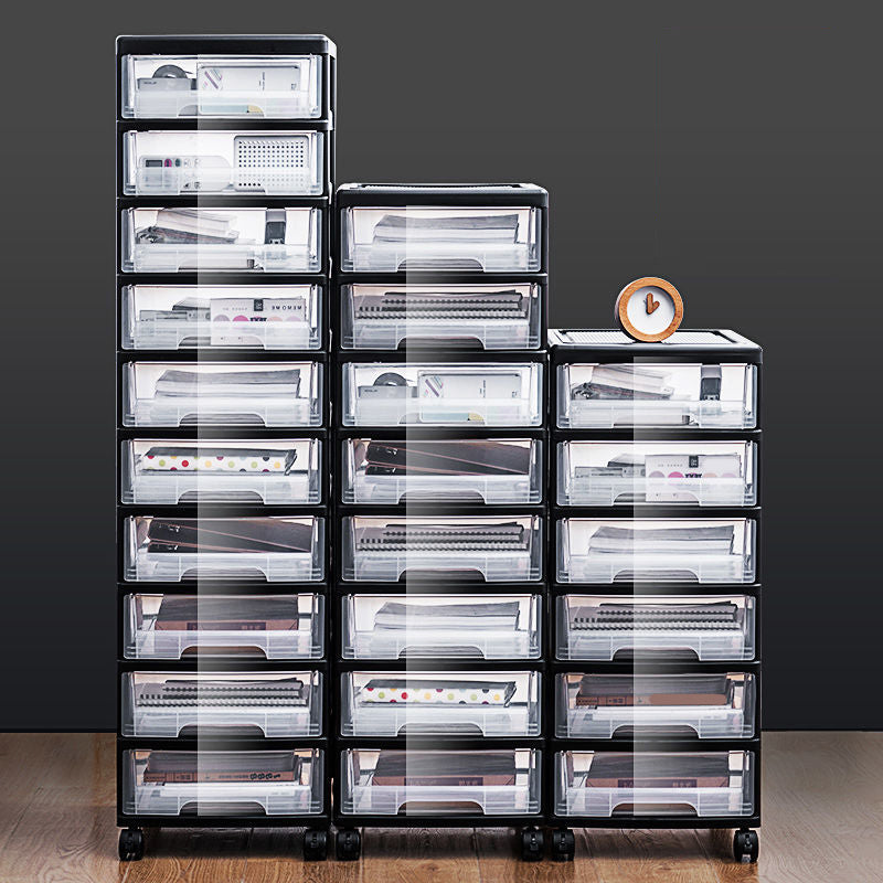 Transparent Filing Cabinet Modern Plastic Drawers Filing Cabinet