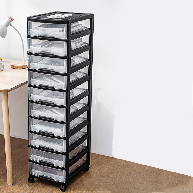 Transparent Filing Cabinet Modern Plastic Drawers Filing Cabinet