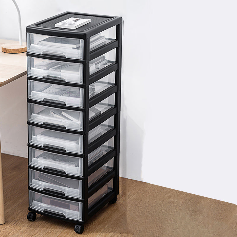 Transparent Filing Cabinet Modern Plastic Drawers Filing Cabinet