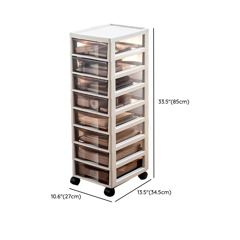 Transparent Filing Cabinet Modern Plastic Drawers Filing Cabinet