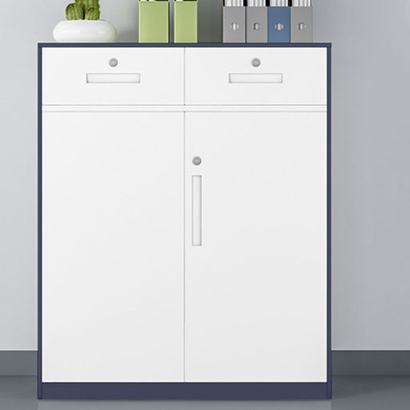 Contemporary File Cabinet Steel Frame Fire-Resistant File Cabinet