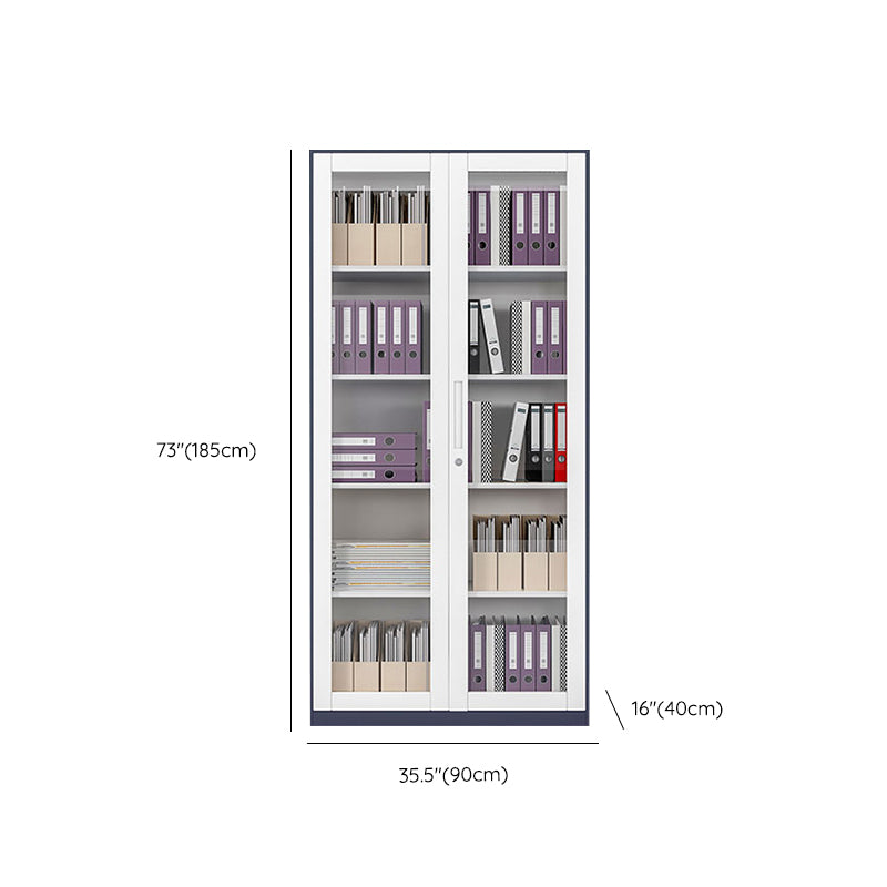 Contemporary File Cabinet Steel Frame Fire-Resistant File Cabinet