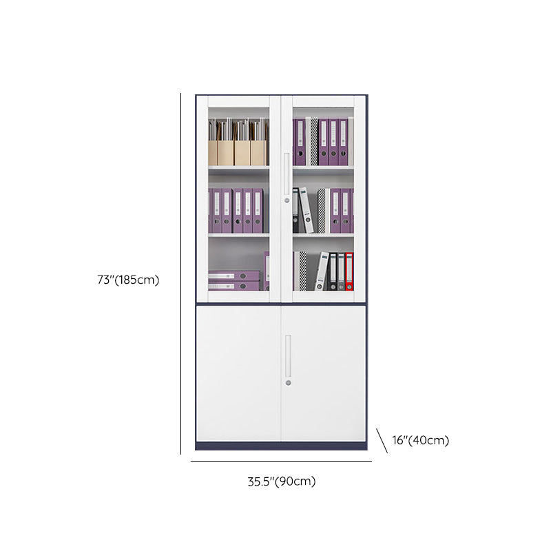 Contemporary File Cabinet Steel Frame Fire-Resistant File Cabinet