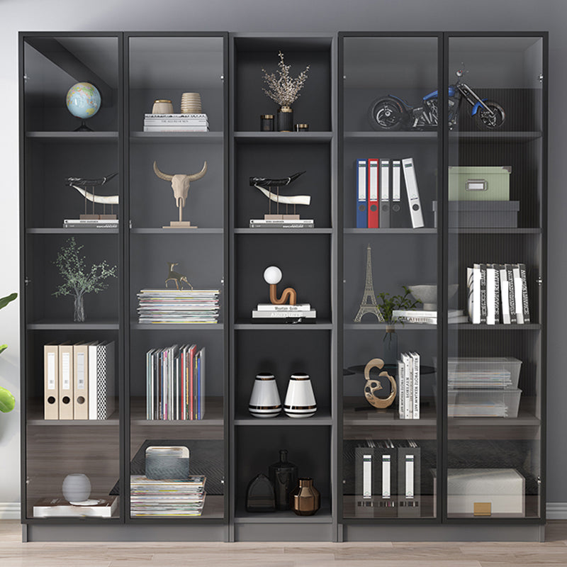 Wood Display Storage Cabinet Modern Multi-shelf for Living Room