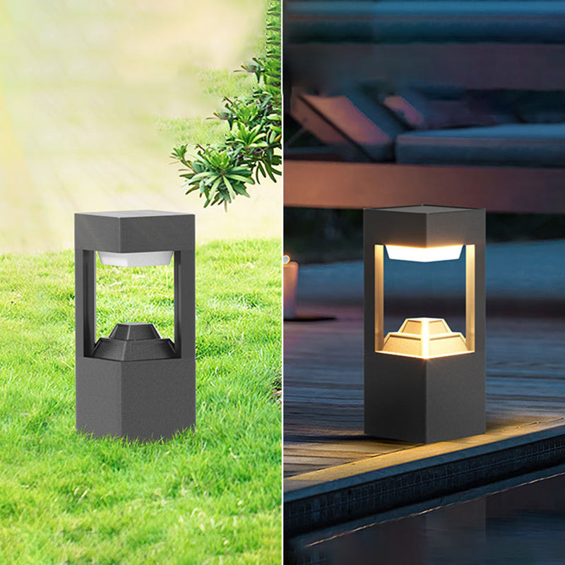 LED Metal Square Shape Outdoor Waterproof Light with Acrylic Shade