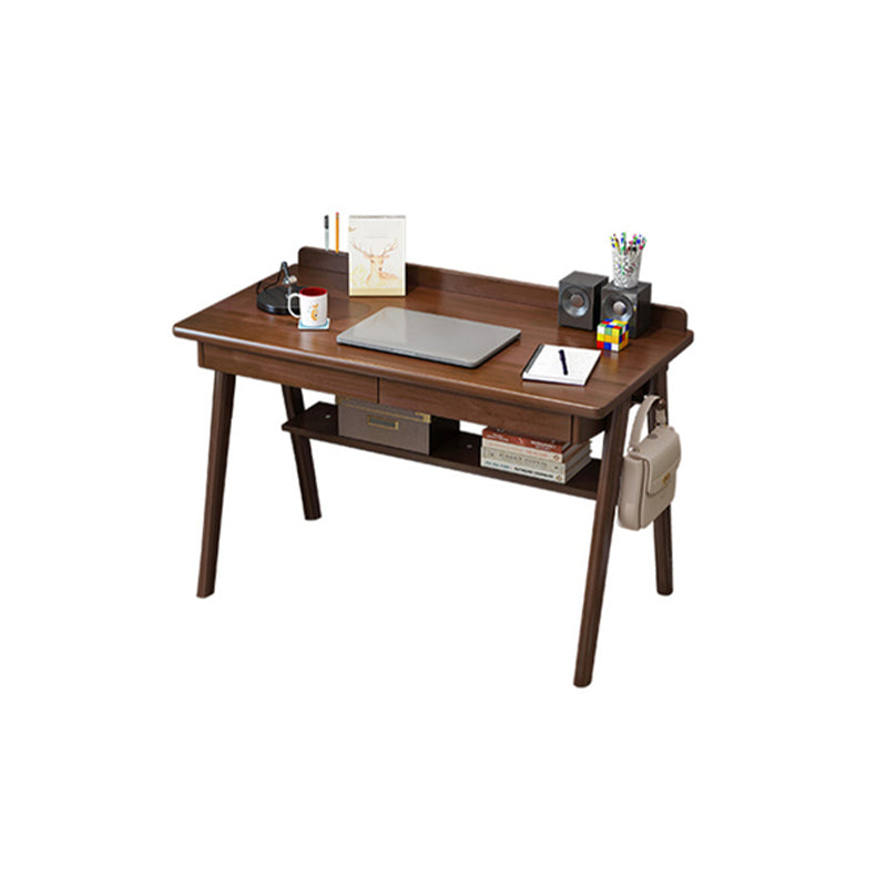 Modern Rectangular Home Writing Desk Solid Wood Office Desk with Drawer