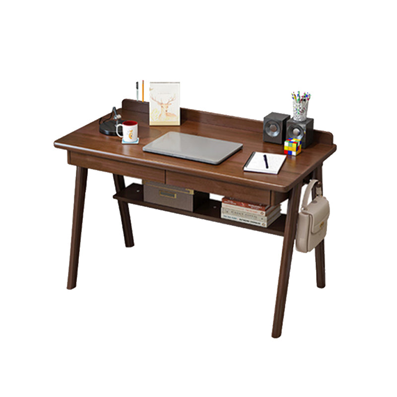 Modern Rectangular Home Writing Desk Solid Wood Office Desk with Drawer