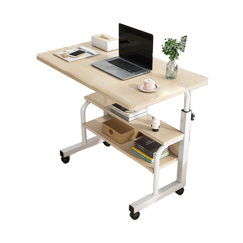 Contemporary Home Writing Desk Rectangular Office Desk with Caster Wheels