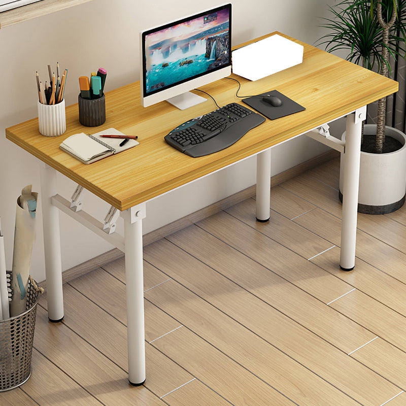 Rectangular Steel Legs Computer Desk Folding Home Office Desk