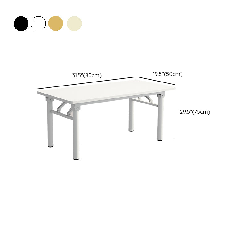 Rectangular Steel Legs Computer Desk Folding Home Office Desk