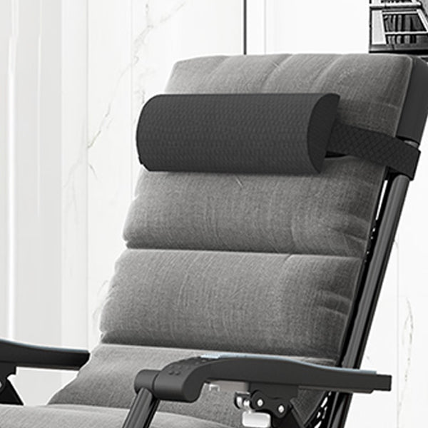 Contemporary Standard Recliner with Removable Cushions and Metal Legs