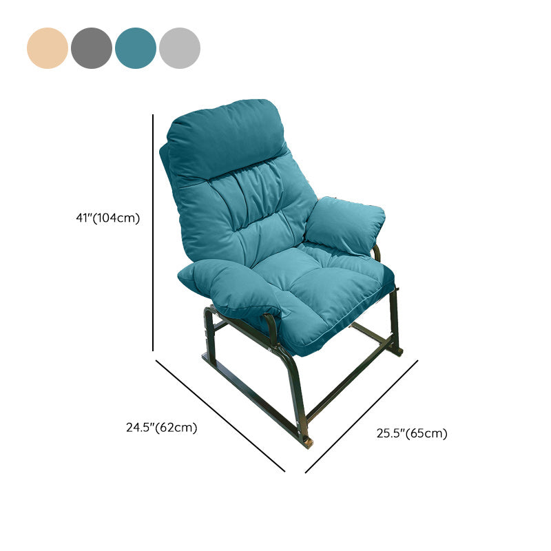 Contemporary Metal Single Standard Recliner Manual Ottoman Standard with Arm