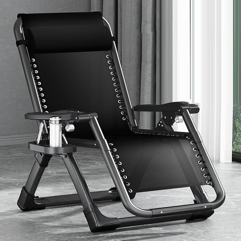 Contemporary Single Ergonimic Recliner with Legs and Pillow Metal Solid Color