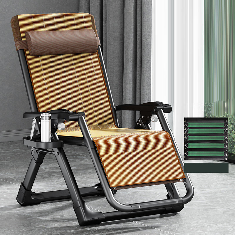 Contemporary Single Ergonimic Recliner with Legs and Pillow Metal Solid Color