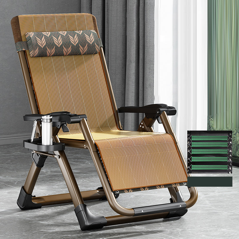 Contemporary Single Ergonimic Recliner with Legs and Pillow Metal Solid Color