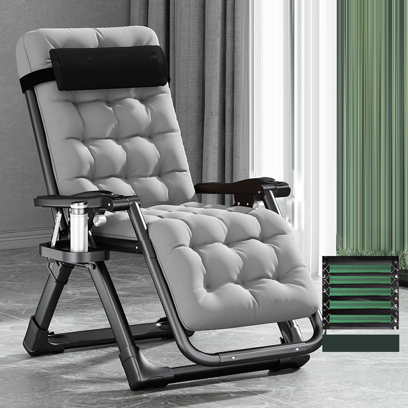 Contemporary Single Ergonimic Recliner with Legs and Pillow Metal Solid Color