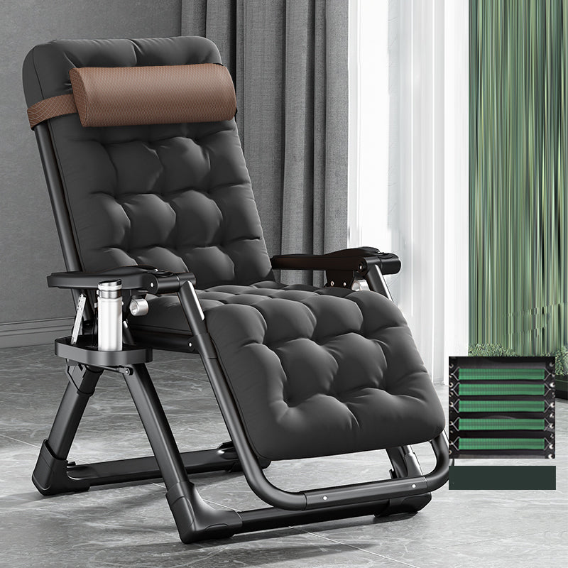 Contemporary Single Ergonimic Recliner with Legs and Pillow Metal Solid Color