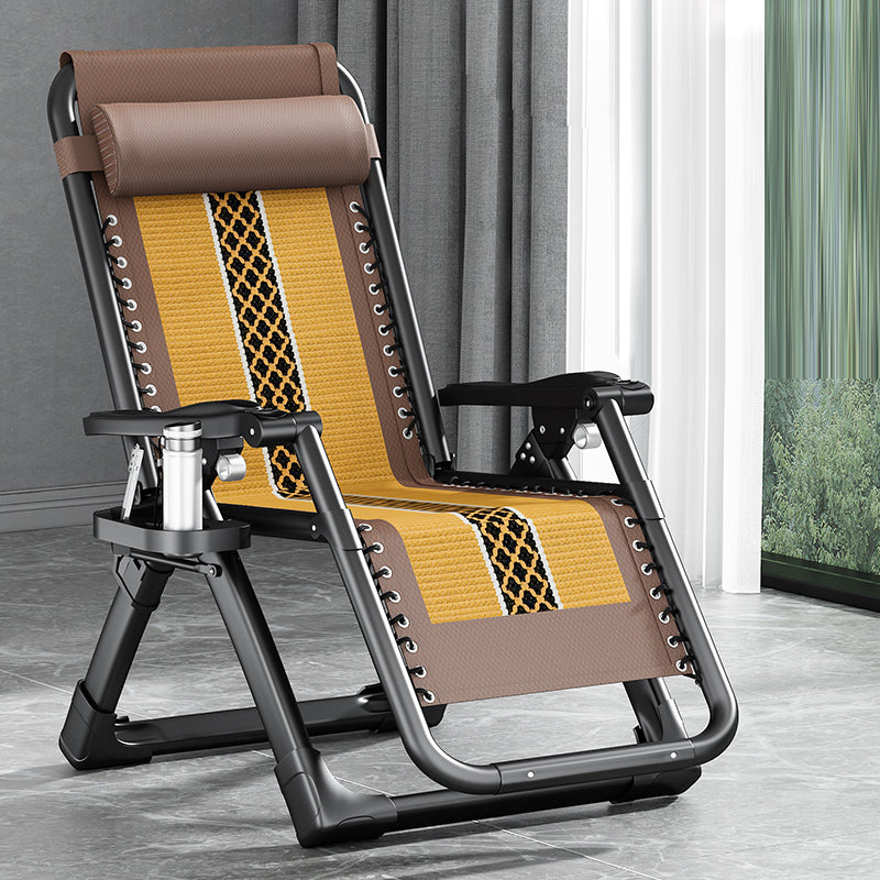 Contemporary Single Ergonimic Recliner with Legs and Pillow Metal Solid Color