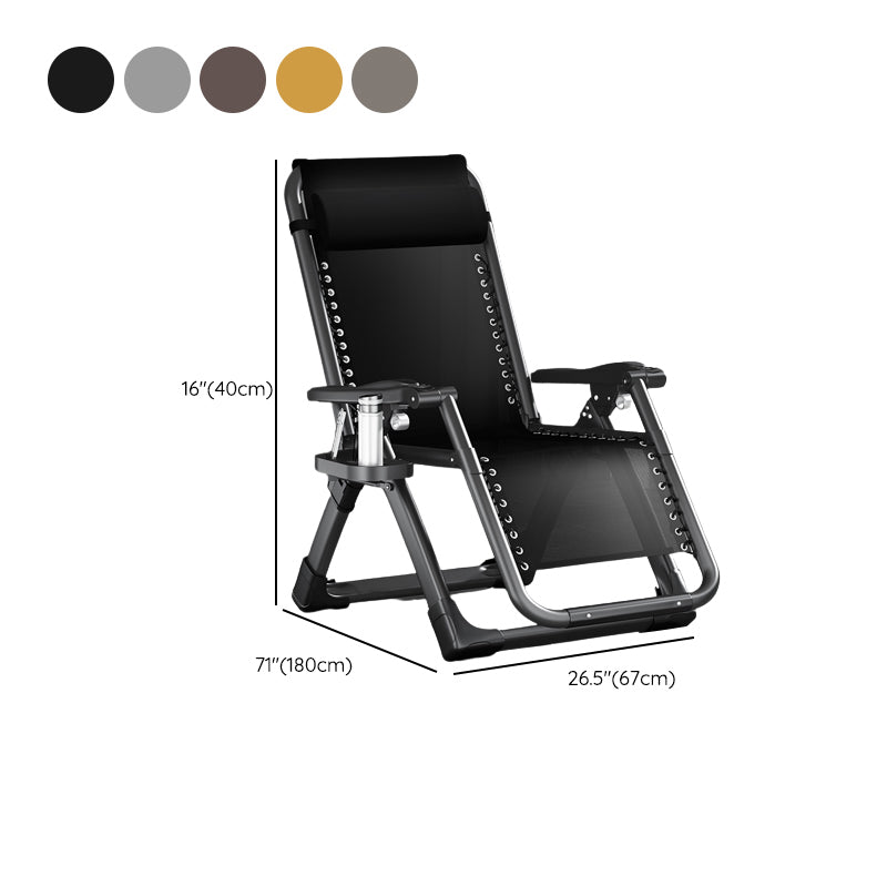 Contemporary Single Ergonimic Recliner with Legs and Pillow Metal Solid Color