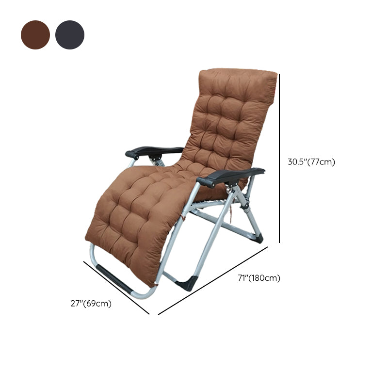 Metal Single Ergonimic Recliner with Arm Contemporary Standard (No Motion)