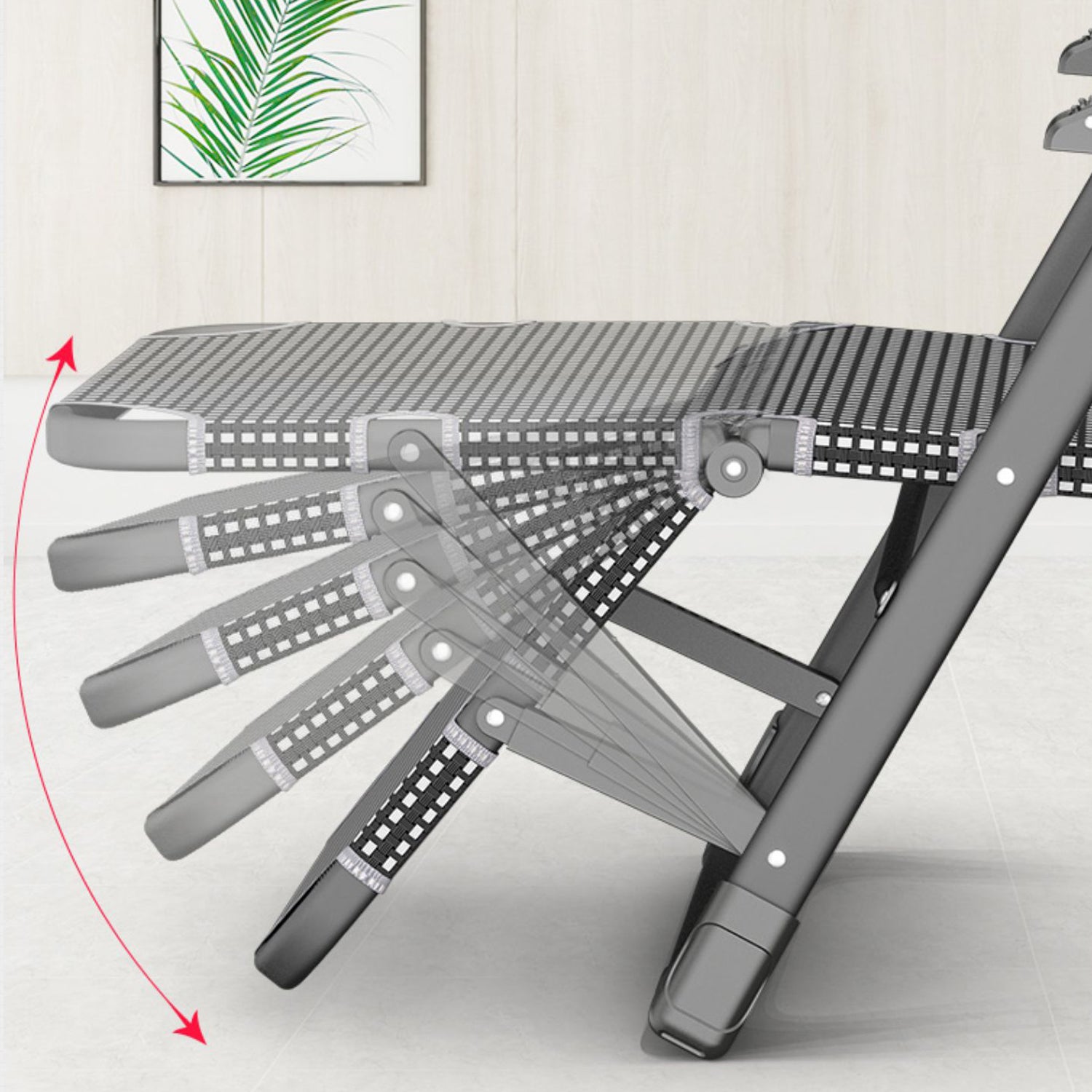 Contemporary Recliner Chair with Independent Foot Movement and Position Lock Back