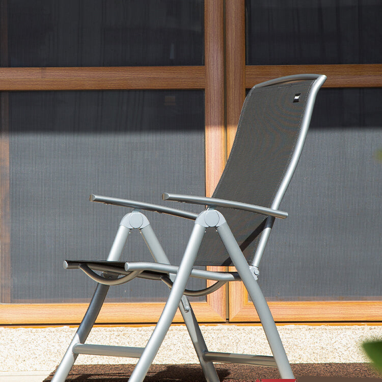 Contemporary Metal Indoor Recliner Chair with Arms and Position Lock Back