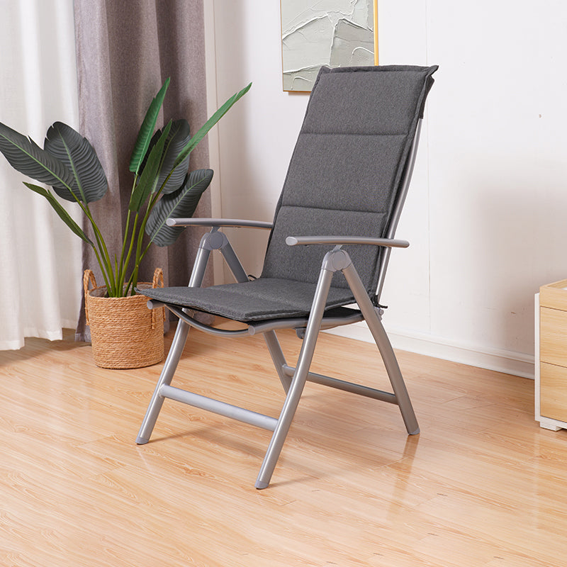 Contemporary Metal Indoor Recliner Chair with Arms and Position Lock Back