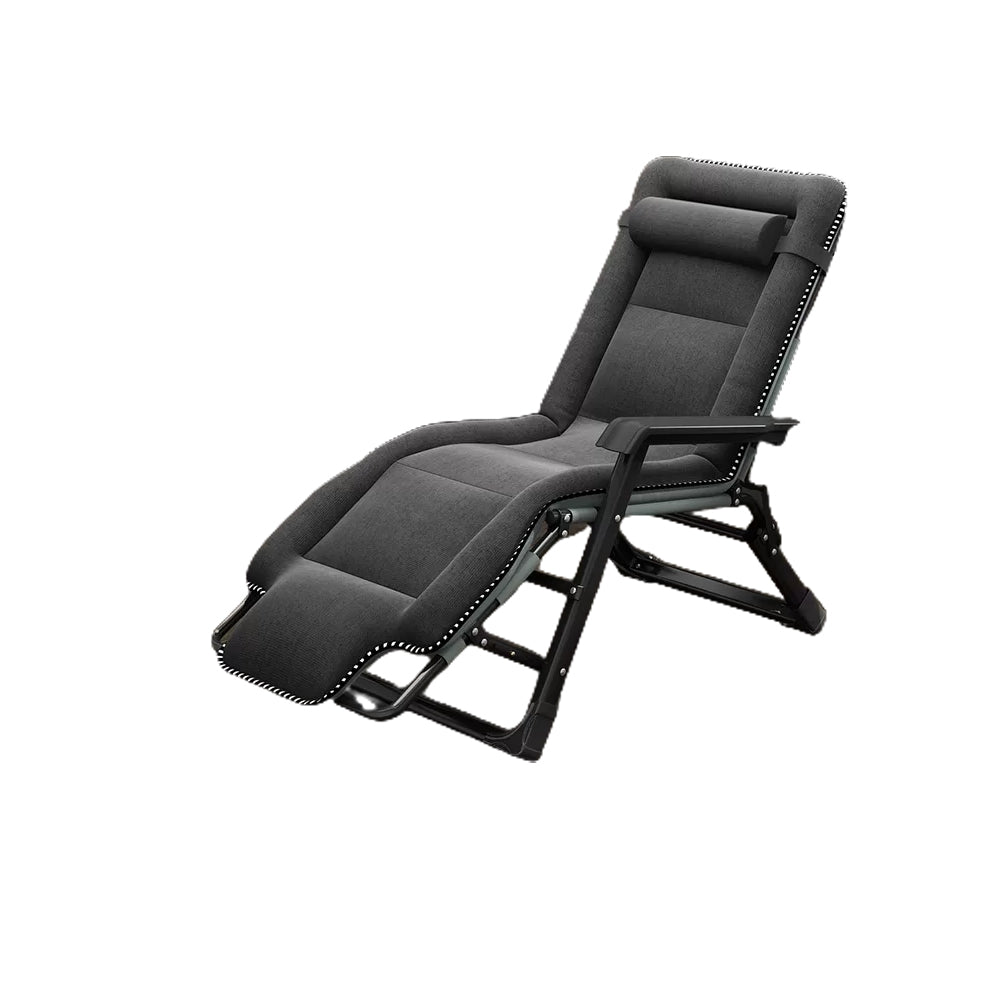 Ergonimic Recliner in Contemporary Black Metal Base with Tufted Back