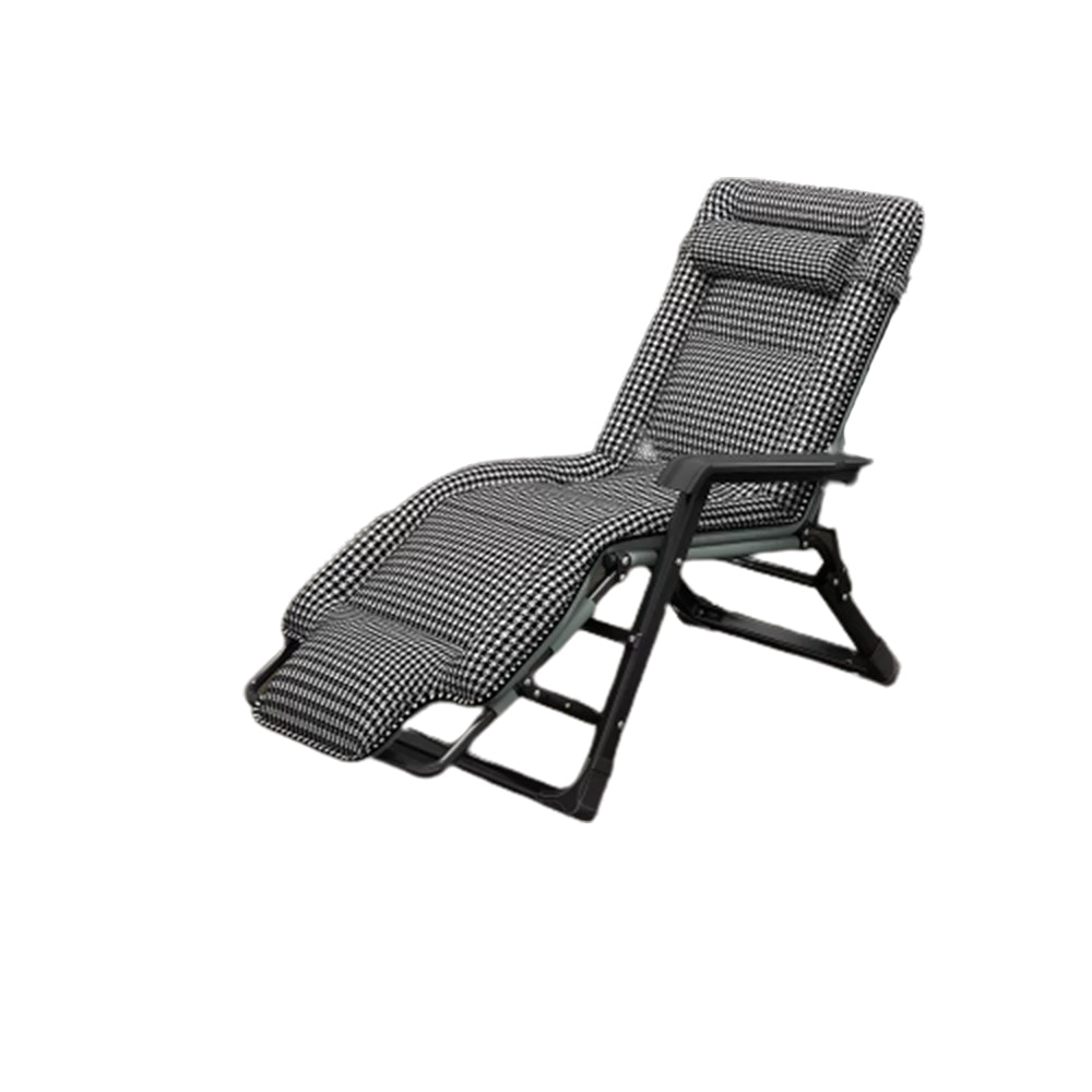 Ergonimic Recliner in Contemporary Black Metal Base with Tufted Back