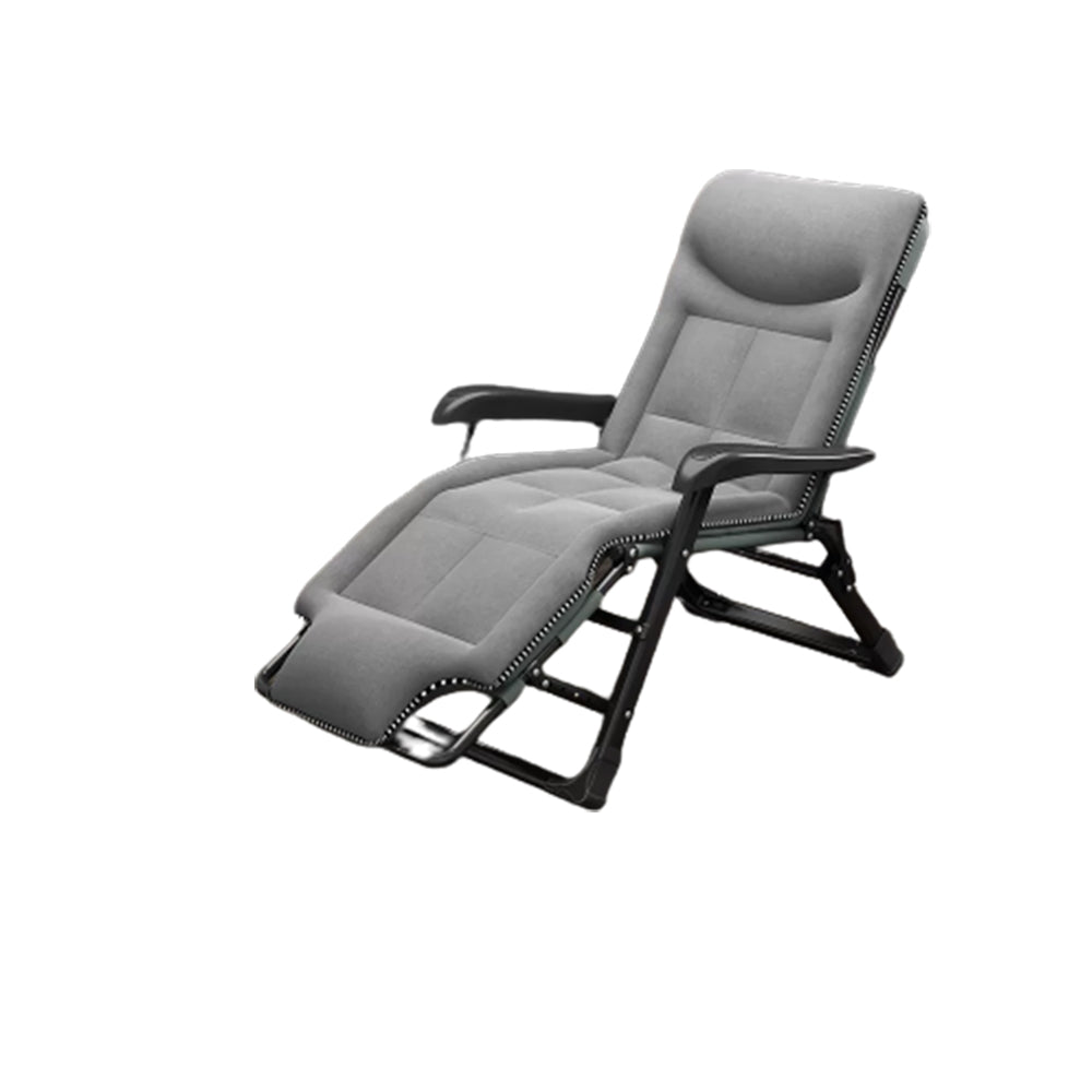 Ergonimic Recliner in Contemporary Black Metal Base with Tufted Back