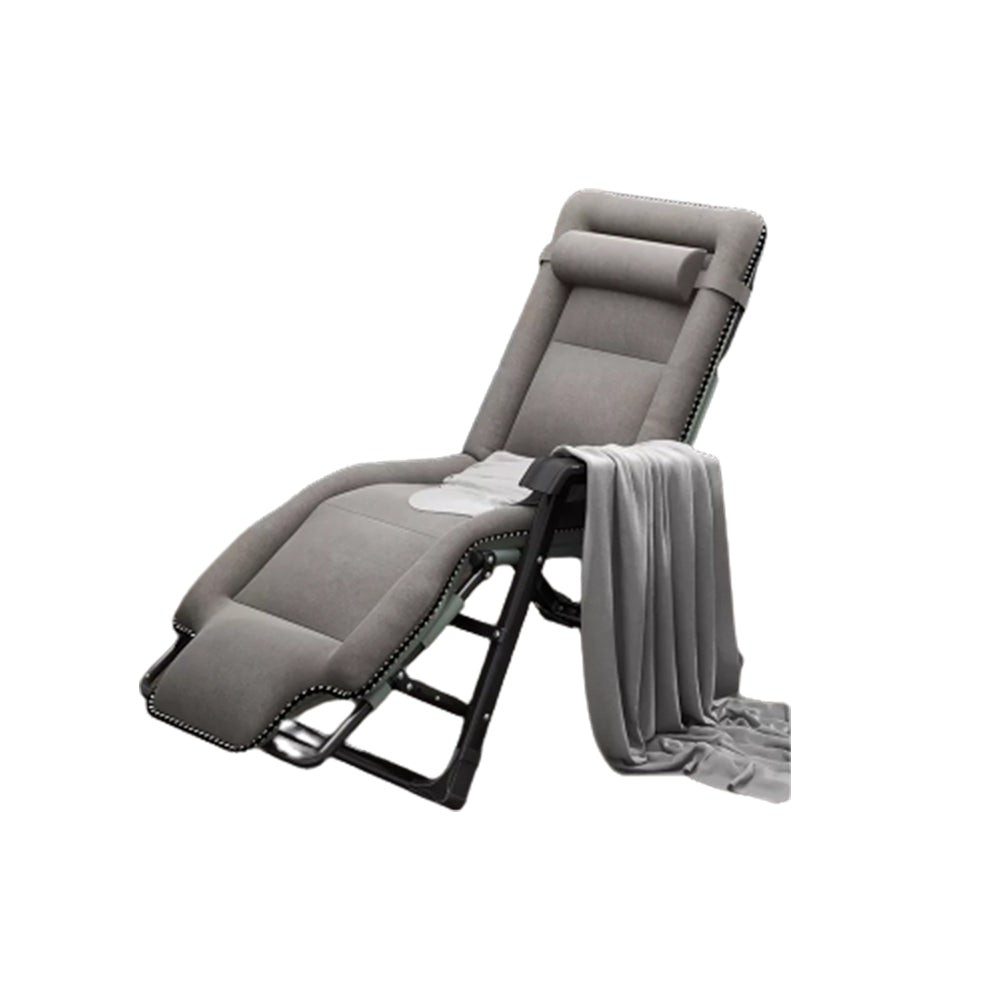 Ergonimic Recliner in Contemporary Black Metal Base with Tufted Back