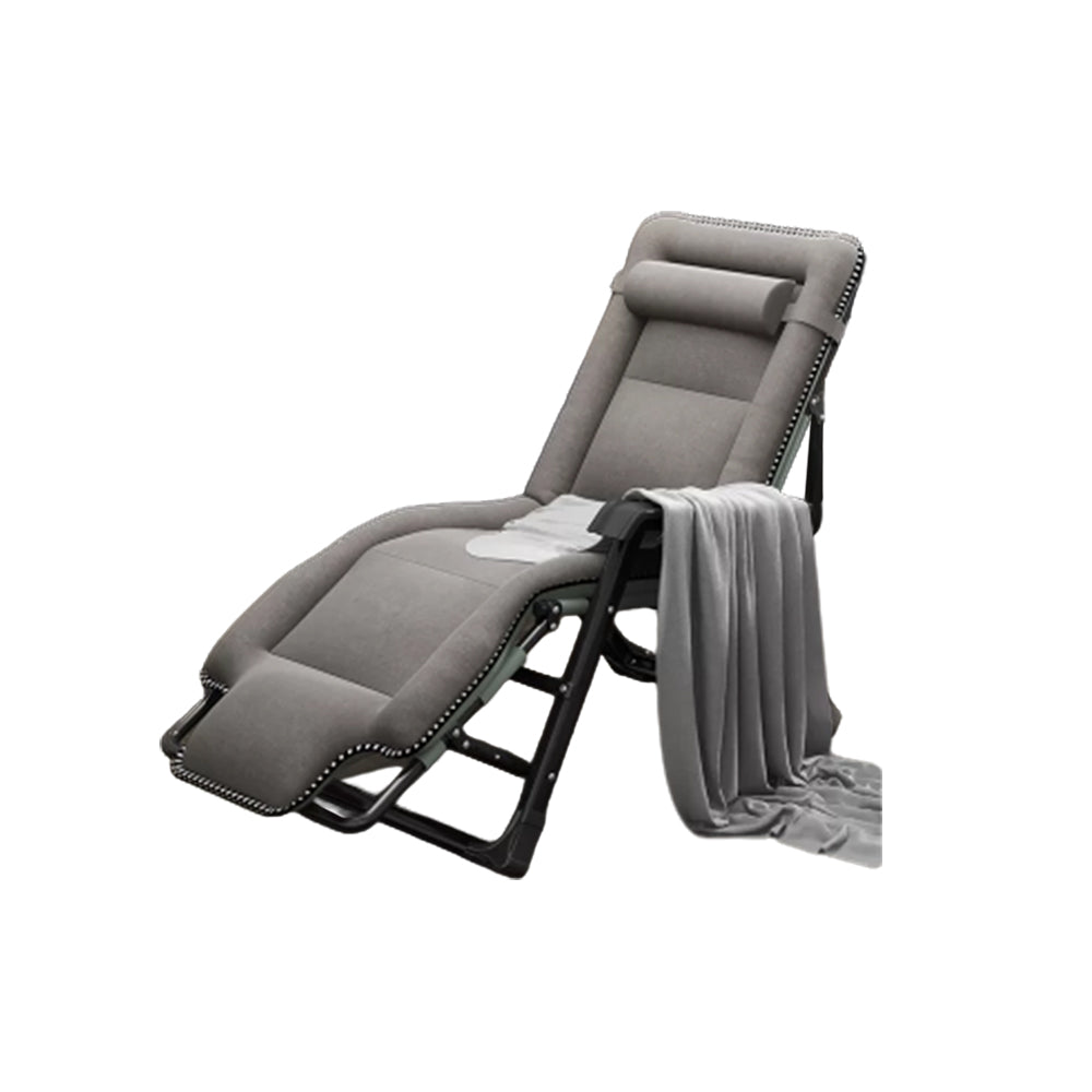 Ergonimic Recliner in Contemporary Black Metal Base with Tufted Back