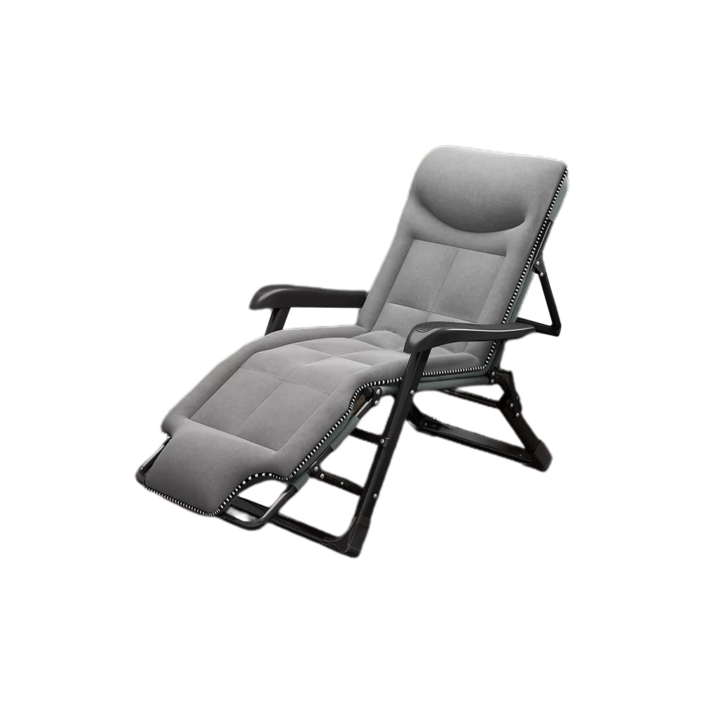 Ergonimic Recliner in Contemporary Black Metal Base with Tufted Back