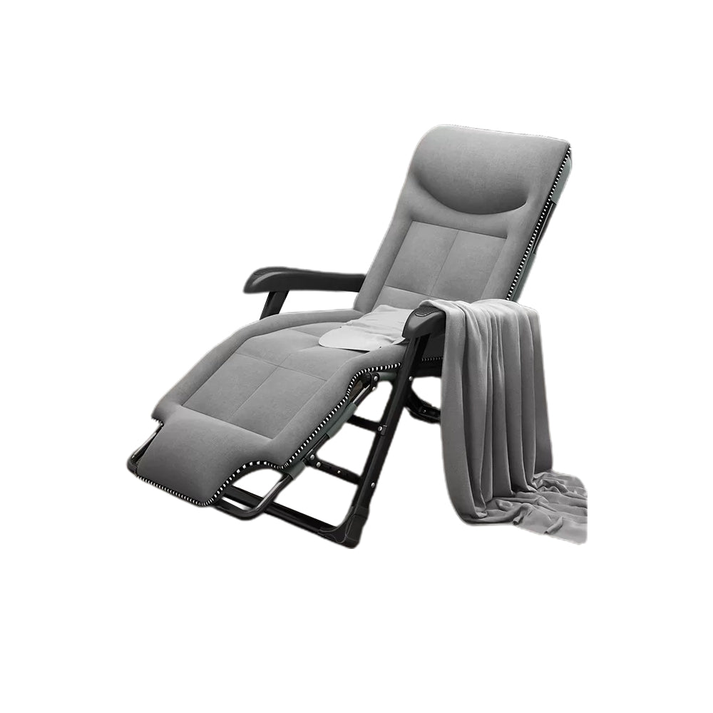 Ergonimic Recliner in Contemporary Black Metal Base with Tufted Back