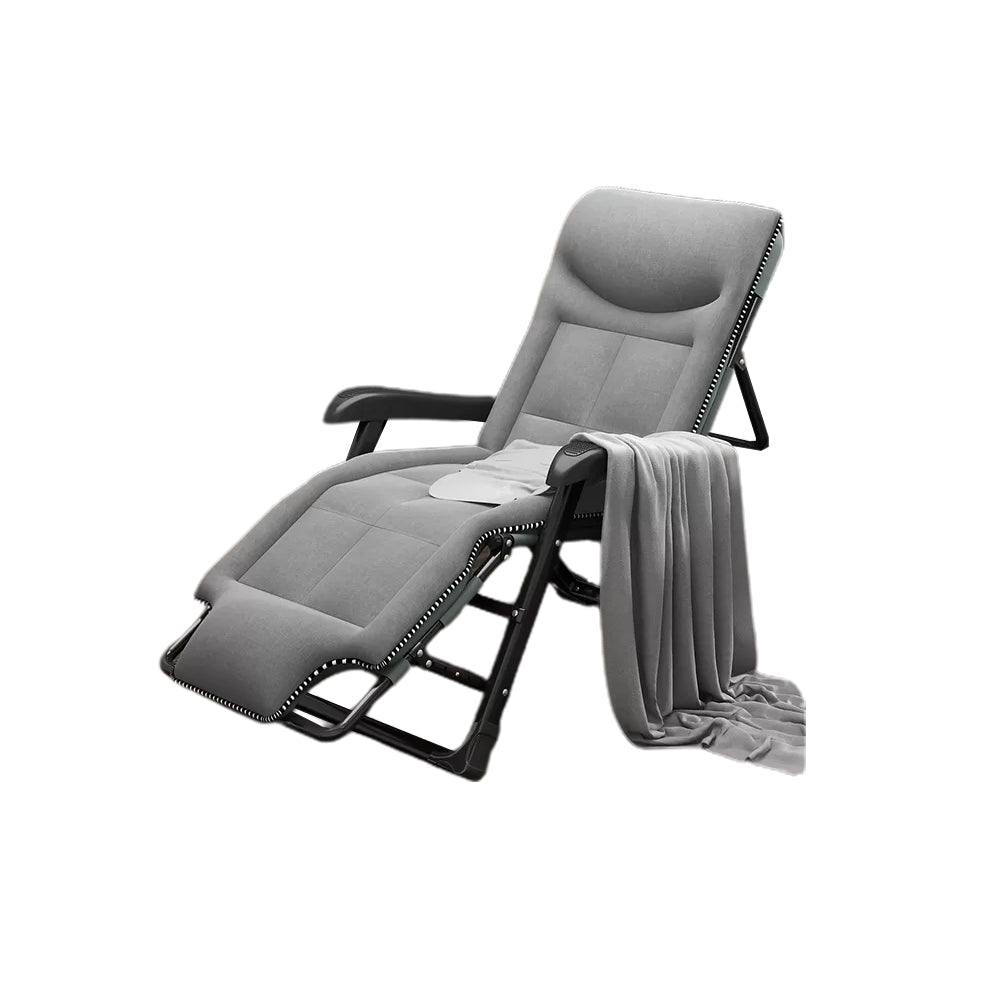 Ergonimic Recliner in Contemporary Black Metal Base with Tufted Back