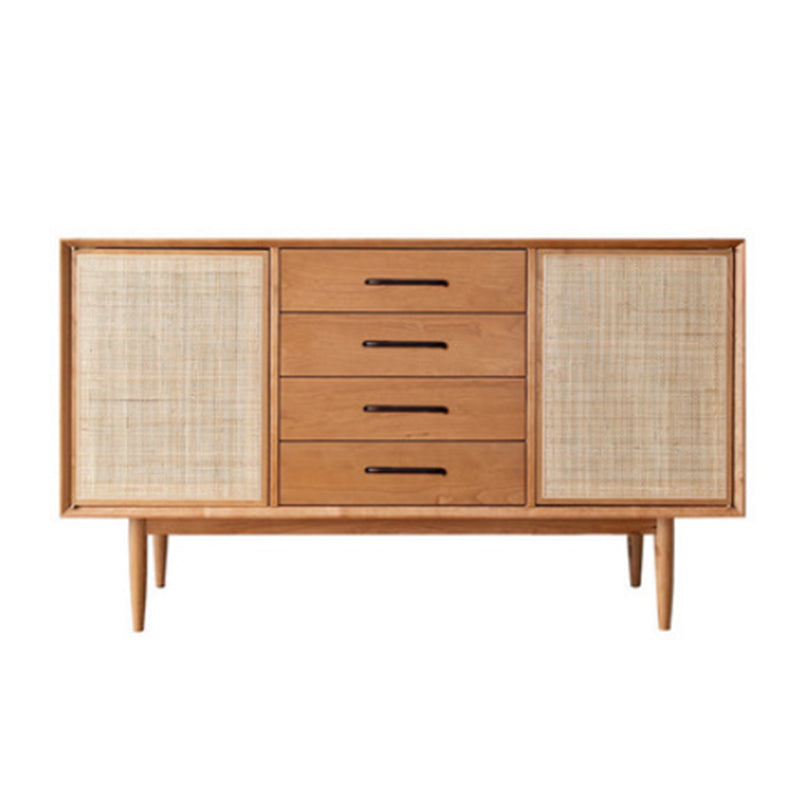 Contemporary Rattan Door Sideboard Cabinet with Storage for Home Use