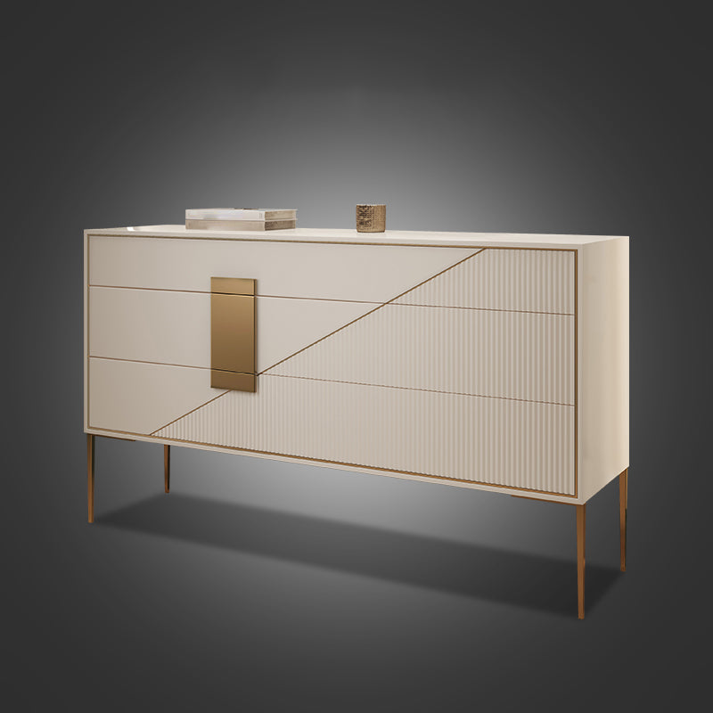 Contemporary Style Ash Wood Storage Sideboard Cabinet with Drawers