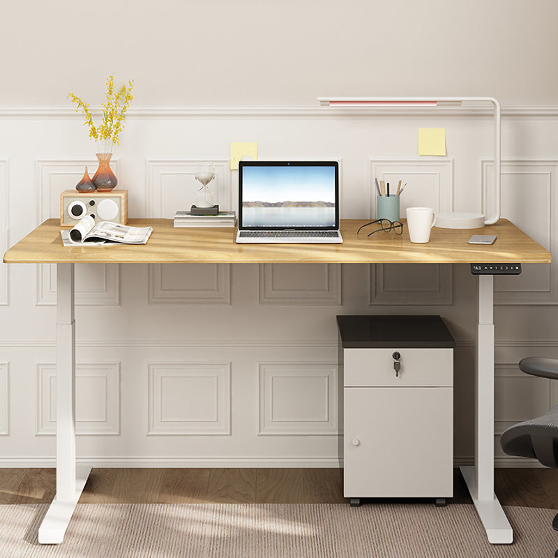 Modern Electric Lifting Computer Desk Bedroom Steel Legs Writing Desk