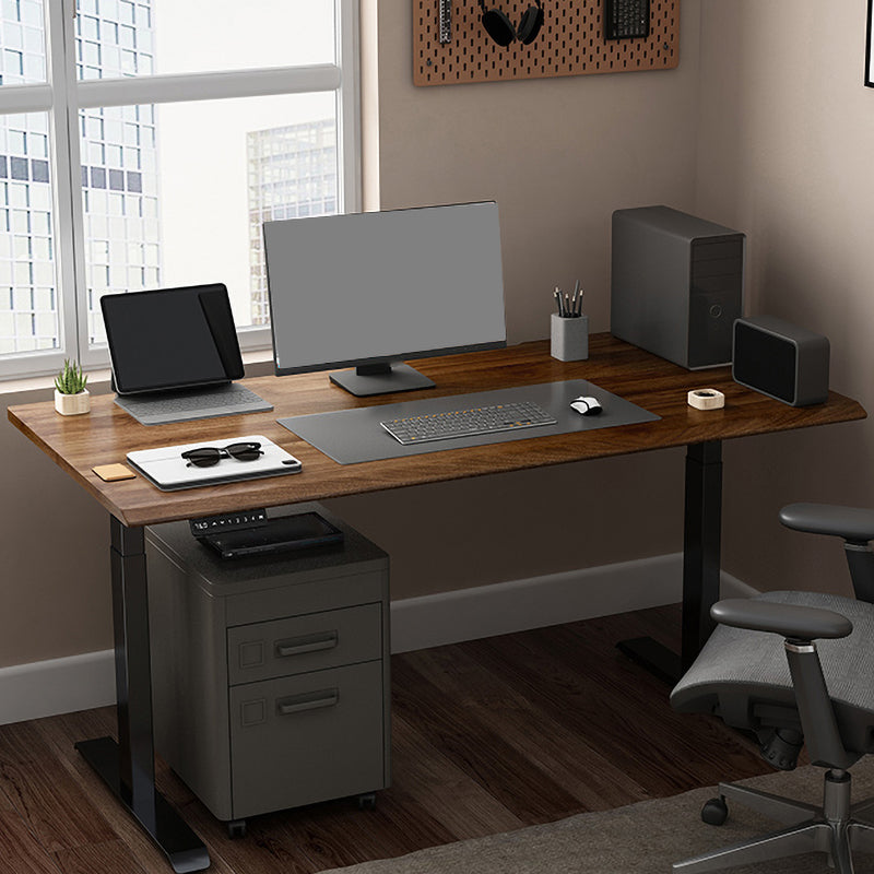 Modern Electric Lifting Computer Desk Bedroom Steel Legs Writing Desk