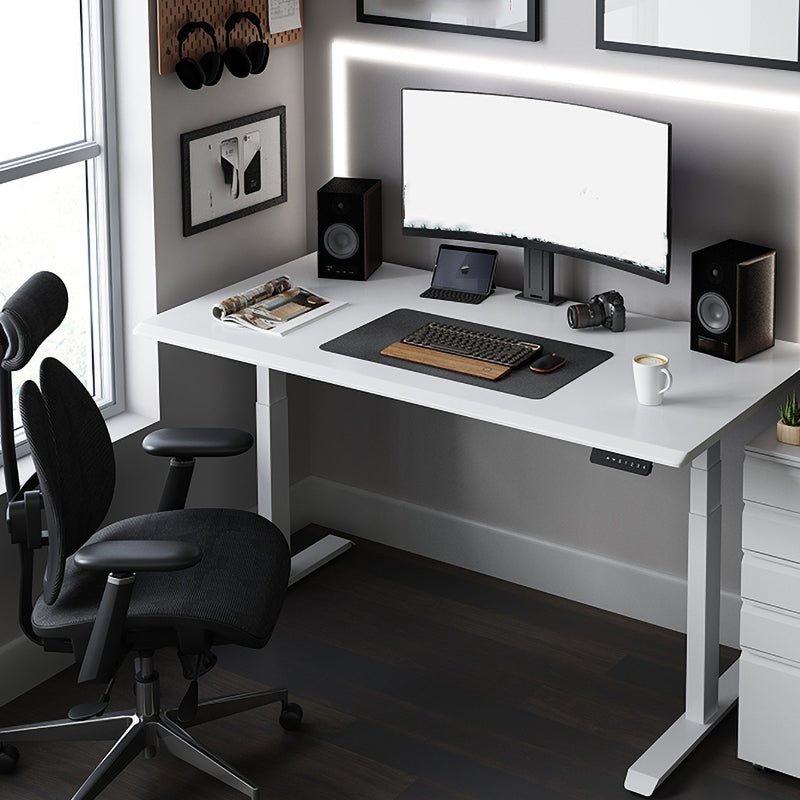 Modern Electric Lifting Computer Desk Bedroom Steel Legs Writing Desk